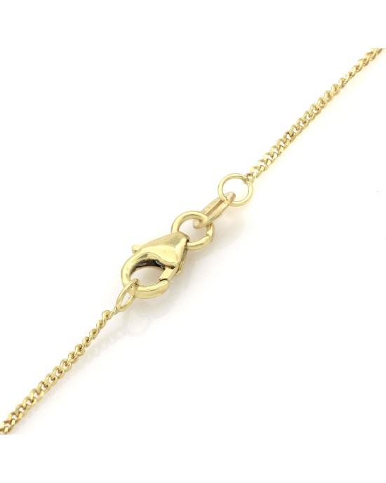 Yellow Sapphire and Diamond Open Double Heart Necklace